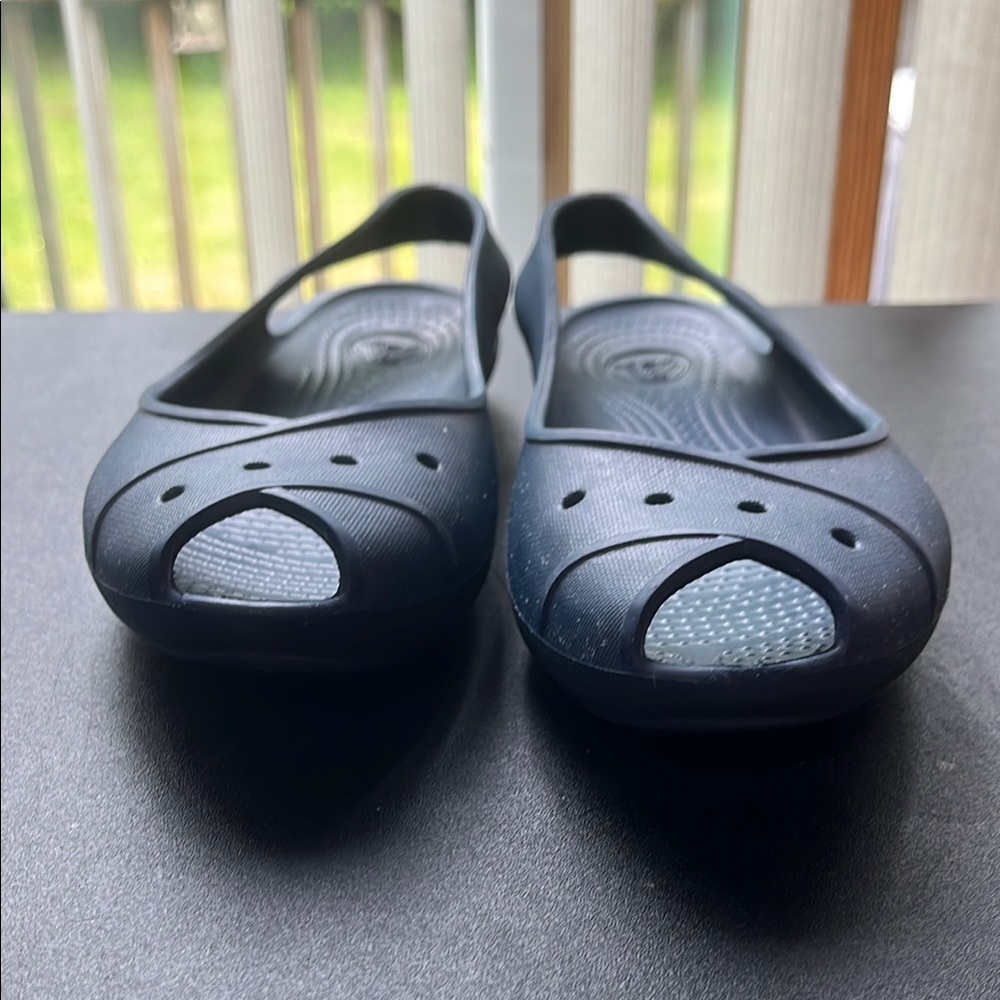 Crocs Women's Open Toe Kadee Blue Slip-On Flat Size 9 - Picture 2 of 6